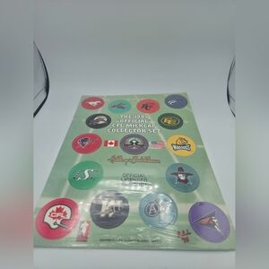 1995 Official CFL Milkcap Collector Set